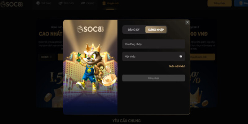 Chi tiết các bước đăng nhập Soc88 tại app